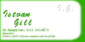 istvan gill business card